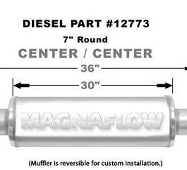 Muffler Stainless 4in Center In/Out