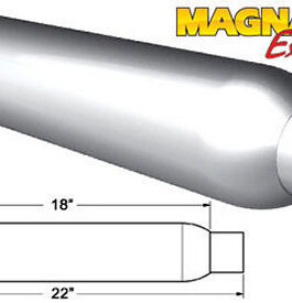 Glass Pack Muffler 2.25in Aluminized Small