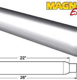 Glass Pack Muffler 2.25in ALuminized Medium