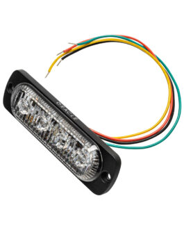 4 LED Dual Color Slim Strobe