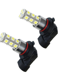 H10 / 9145 18 LED Bulbs White Pair