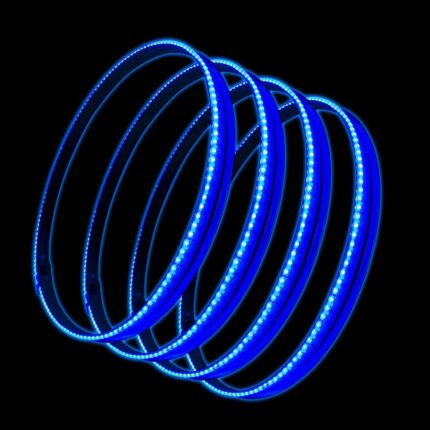 LED Illuminated Wheel Rings White