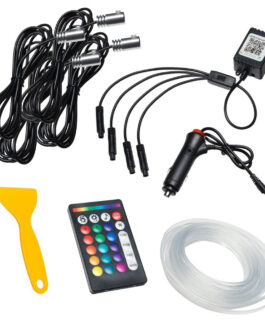 LED Fiber Optic Interior Light Kit 4 Pieces