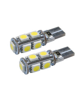 T10 9 LED SMD Bulbs Pair White