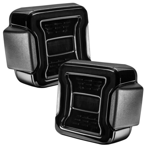 18 - Jeep Wrangler JL LED Tail Lights Black
