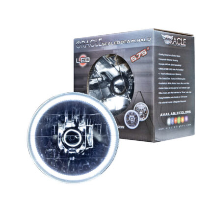 ORACLE LIGHTING Sealed Beam Halo Headlamp – (White) 5.75" Pre-Installed Headlight Assembly, 1-Piece, Part # 6904-001